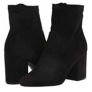 Steve Madden ROZALEE Black Suede Boots 10